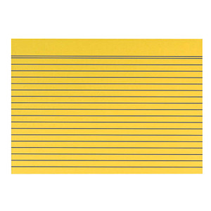 100 Karteikarten DIN A5 gelb liniert