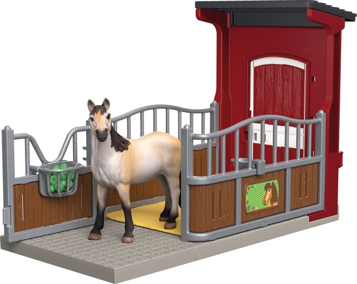 Ponybox mit Mustang Stute