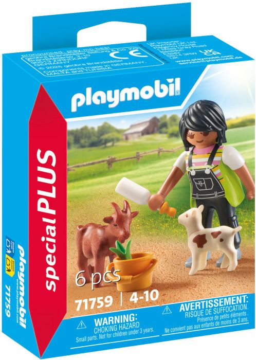 Frau mit Ziegen