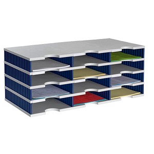 STYRO SORTIERSTATION 4 ETAGEN BLAU (268-0304-38)