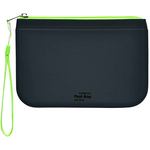 FolderSys Reißverschlussbeutel PHAT BAG A6 schwarz/grün 1,2 mm