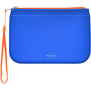 FolderSys Reißverschlussbeutel PHAT BAG A6 blau/orange 1,2 mm