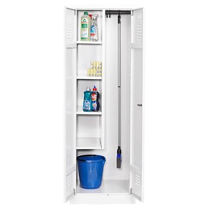 Gürkan Putzmittelschrank 112296 verkehrsweiß 60,0 x 50,0 x 180,0 cm