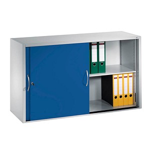 CP C 2000 Acurado Aufsatz-Schiebetürenschrank lichtgrau, enzianblau 2 Fachböden 160,0 x 40,0 x 79,0 cm