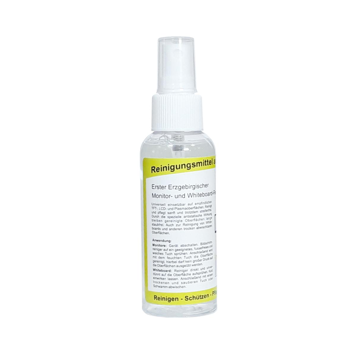 Erster Erzgebirgischer Monitor- und Whiteboard-Reiniger | 100 ml Universeller Reiniger für empfindlichen TFT-, LCD- und Plasmaoberflächen