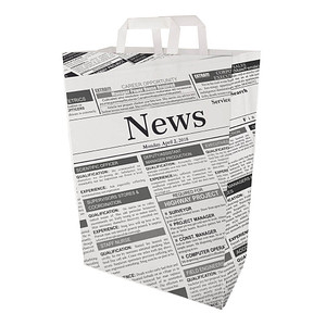 PAPSTAR Tragetasche "Newsprint", 320 x 170 x 440 mm