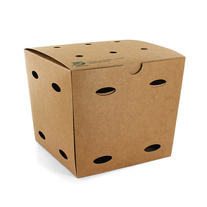 PAPSTAR Pommes-Frites-Box "pure", Maße: 140 x 145 x 145 mm