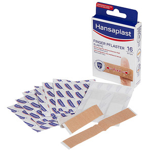 16 Hansaplast Fingerpflaster ELASTIC beige