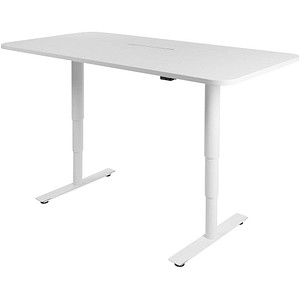 Topstar Sitness X Up Table 30 höhenverstellbarer Schreibtisch weiß rechteckig T-Fuß-Gestell weiß 160,0 x 80,0 cm Topstar Sitness X Up Table 30 höhenverstellbarer Schreibtisch weiß rechteckig T-Fuß-Gestell weiß 160,0 x 80,0 cm