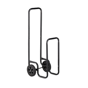 relaxdays Kaminholzwagen schwarz 41,0 x 42,5 x 100,0 cm