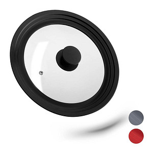 relaxdays Universal-Topfdeckel schwarz 27,5 cm