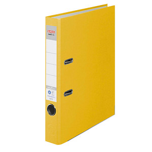 HERLITZ Ordner maX.file nature plus, Rückenbr.: 50 mm, gelb DIN A4, Spezialpapi