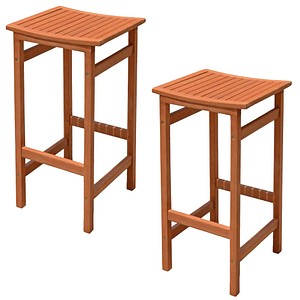 2 Garden Pleasure Gartenstühle Palmdale braun