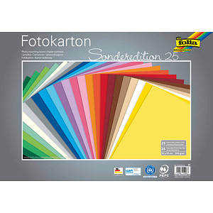 folia Fotokarton, (B)350 x (H)500 mm, 300 g/qm, sortiert
