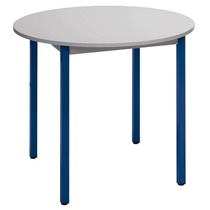 SODEMATUB Universaltisch 80ROGBL, rund, 800 mm, grau/blau