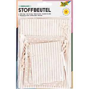 folia Stoffbeutel mit Motivdruck, in 3 Größen sortiert