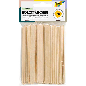 folia Holzstäbchen "Natur", Länge: 114 mm, naturfarben