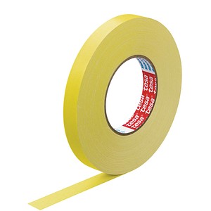 TESA Gewebeband, 19 mm x 50 m, gelb hoch wetterfest, reißfest, aber von Hand ei