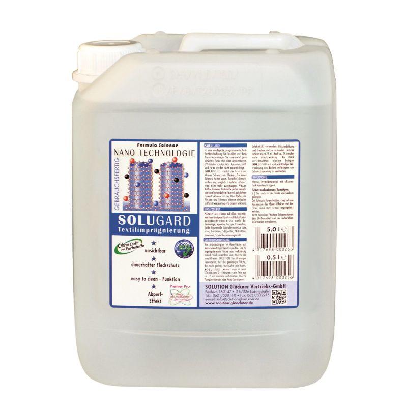SOLUGARD Textilimprägnierung | 5 Liter Textil-Imprägnierung auf Basis Nanotechnologie