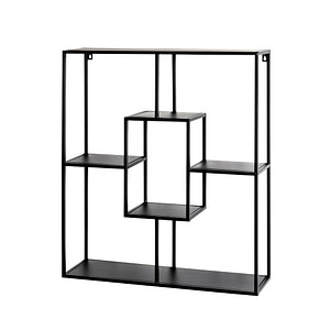 HAKU Möbel Wandregal schwarz 60,0 x 18,0 x 70,0 cm