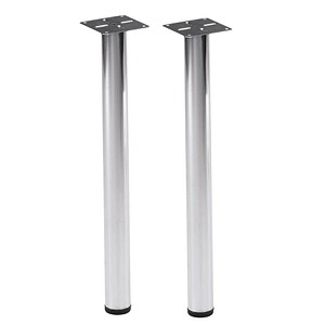 2 SODEMATUB Tischbeine chrom