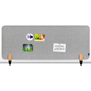 Legamaster Tischtrennwand ELEMENTS 7-209812 grau 160,0 x 60,0 cm