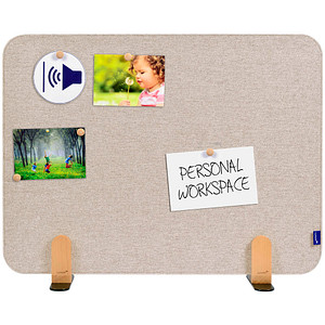 Legamaster Tischtrennwand ELEMENTS 7-209833 beige 80,0 x 60,0 cm