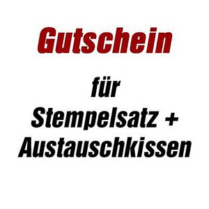 trodat Gutschein für Stempelplatte für trodat 5204 ohne Logo