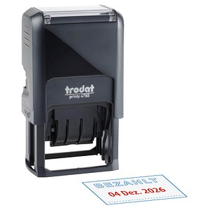 TRODAT Datumstempel Printy 4.0 4750/L "BEZAHLT" - für den Markt: D / L / A / CH