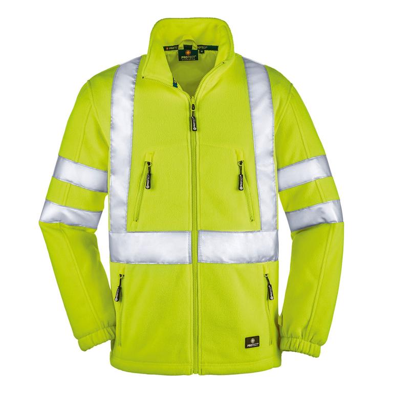 4PROTECT® Warnschutz-Fleecejacke SEATTLE, hellgelb | Größen XS - 6XL