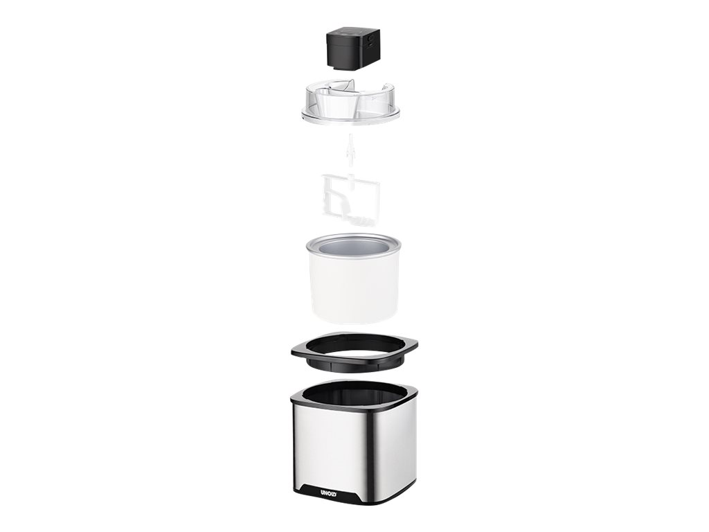 UNOLD 48855 Eismaschine Gelato Edelstahl/Schwarz UNOLD 48855 Eismaschine Gelato Edelstahl/Schwarz