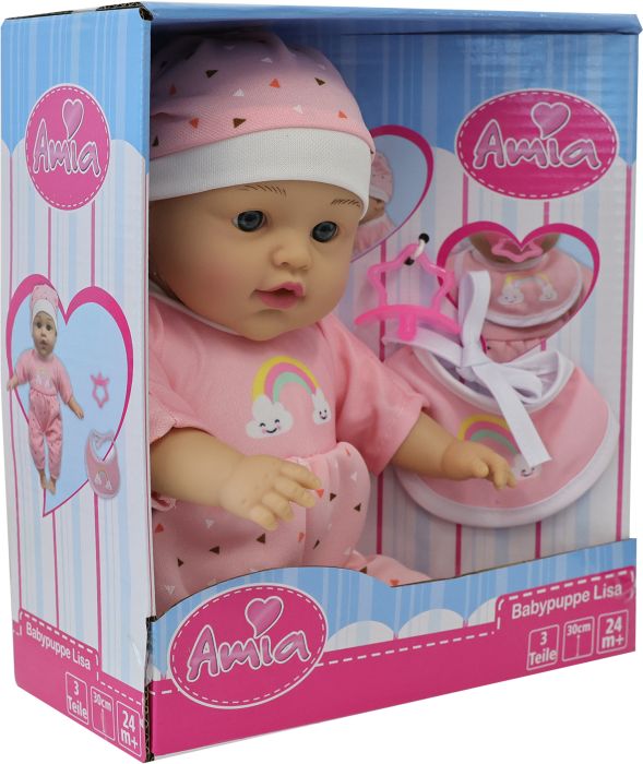 AM Babypuppe ''Lisa'', 30 cm, mit Zubehör