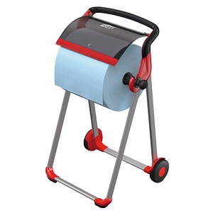 TORK Putzrollen-Bodenständer, Metall/Kunststoff, rot/schwarz