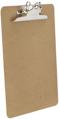 Läufer Klemmbrett, Hartfaser, DIN A4, braun