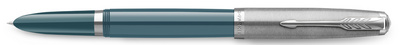 PARKER Füllhalter 51 Teal Blue C.C., Federbreite: F