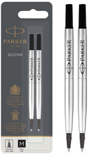 PARKER Rollerballmine QUINK, 0,7 mm, schwarz, 2er Blister