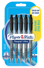 Paper:Mate Druckkugelschreiber FlexGrip Ultra, 5er Blister