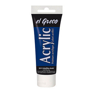 KREUL Acrylfarbe el Greco, kobaltblau dunkel, 75 ml Tube