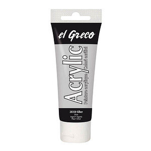 KREUL Acrylfarbe el Greco, silber, 75 ml Tube