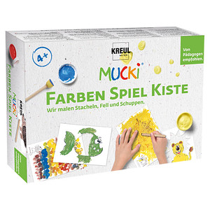 KREUL Fingerfarbe "MUCKI", Farben Spiel Kiste Set