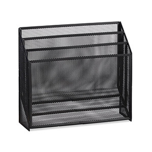 relaxdays Briefständer schwarz