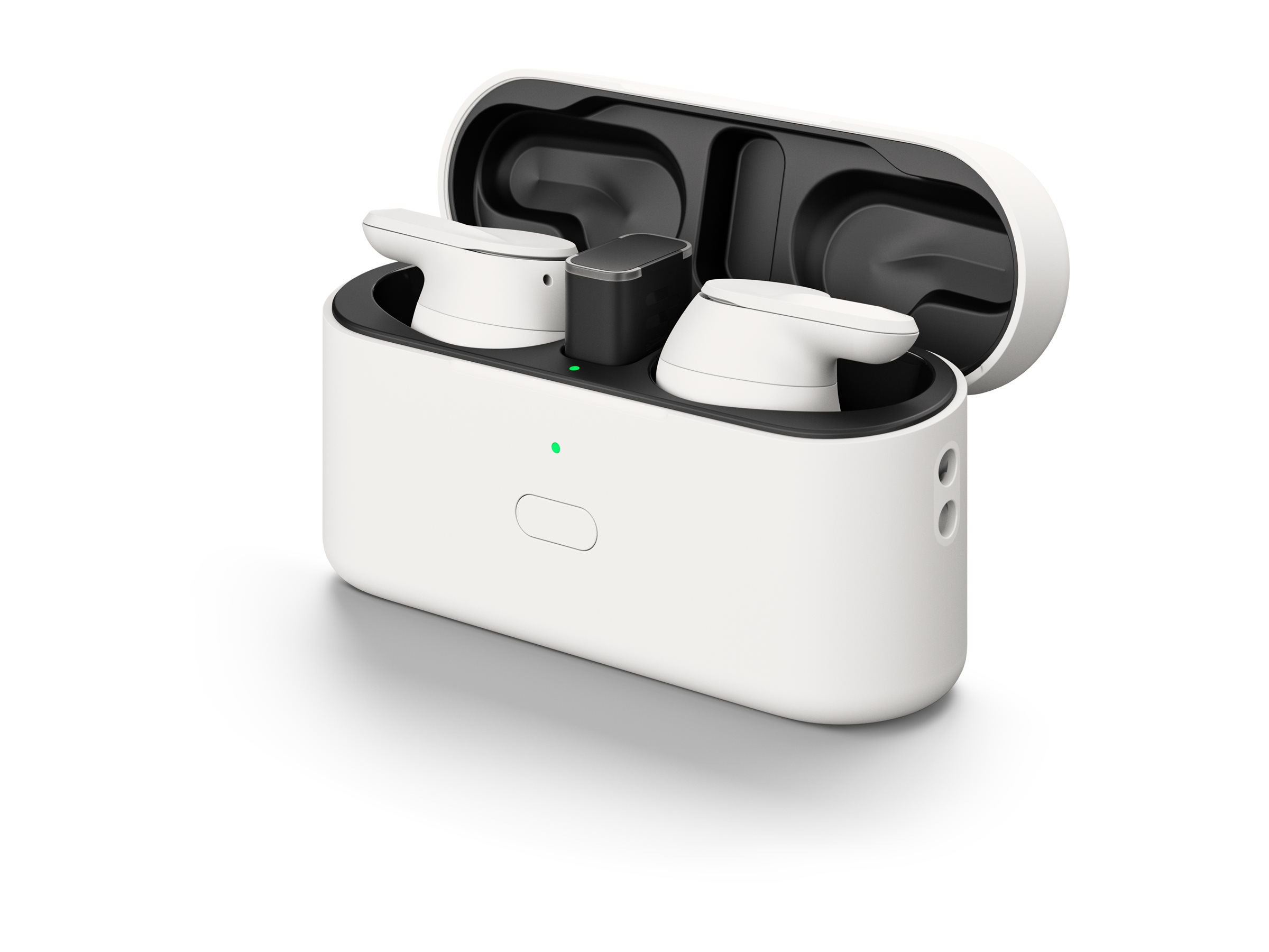EPOS ADAPT E1 weiss Bluetooth Earbuds Multi-Connect IPX5 Hybrid ANC Ladecase US