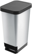 CEP Tret-Abfalleimer ROSSIGNOL, 45 Liter, grau