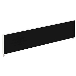 PAPERFLOW Tischtrennwand schwarz 160,0 x 33,0 cm