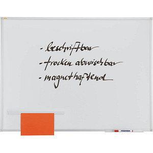 Whiteboard Schreibtafel 90x120cm emalliert, magnethaftend