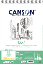CANSON Zeichenpapierblock 1557, DIN A4, 180 g/qm, 30 Blatt CANSON Zeichenpapierblock 1557, DIN A4, 180 g/qm, 30 Blatt