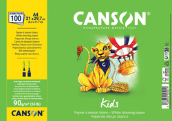 CANSON Zeichenpapier Kids, DIN A4, 90 g/qm