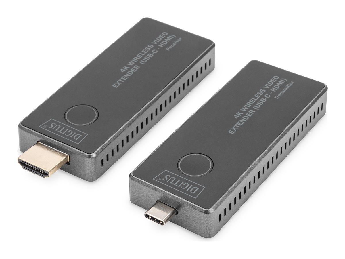 DIGITUS 4K Wireless Video Extender-Set, 30 m (USB-C - HDMI)