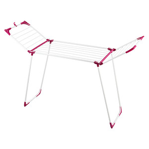 WENKO Wäscheständer Summer Dry weiß, rosa WENKO Wäscheständer Summer Dry weiß, rosa