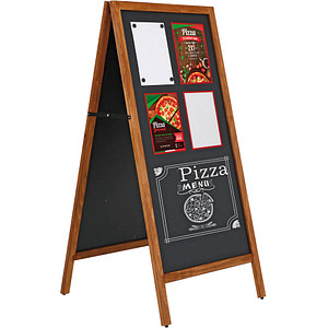 update displays Kundenstopper Economy Outdoor braun 47,0 x 66,0